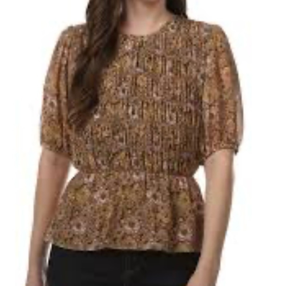 COLLECTIVE CONCEPTS (NWT) floral blouse